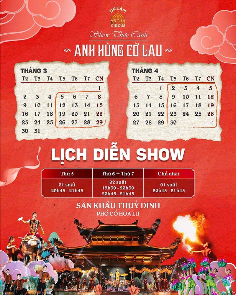 Show thực cảnh ANH HÙNG CỜ LAU - Hoa Lư Ninh Bình | Immersive historical live show